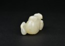 A White Jade Carving of a Mandarin Duck with Two Ducklings. Qianlong Period - 3