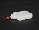 A White Jade Carved &lsquo;Scholar Playing the Qin&rsquo; Zigang Plaque - 8