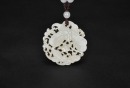 A White Jade Openwork &lsquo;Butterflies and Flowers&rsquo; Pendant Necklace - 3