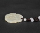 A White Jade Openwork &lsquo;Butterflies and Flowers&rsquo; Pendant Necklace - 6