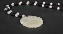 A White Jade Openwork &lsquo;Butterflies and Flowers&rsquo; Pendant Necklace - 7