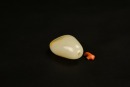 A Late Qing Hetian White Jade Snuff Bottle with Russet Skin - 6