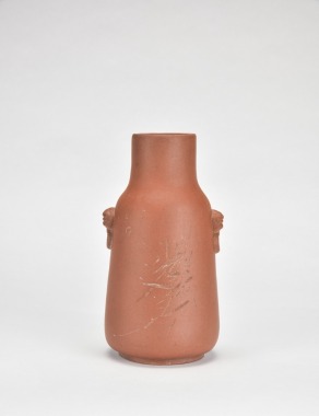 Ren Ganting (1889&ndash;1969). A Yixing Zisha Inscribed And Carved Vase