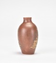 A Yixing Zisha Slip-Decorated Landscape Snuff Bottle,Qianlong Mark - 3