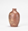 A Yixing Zisha Slip-Decorated Landscape Snuff Bottle,Qianlong Mark - 7