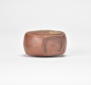 A Yixing Zisha Slip-Decorated Landscape And Prunus Snuff Bottle,Qianlong Mark - 9