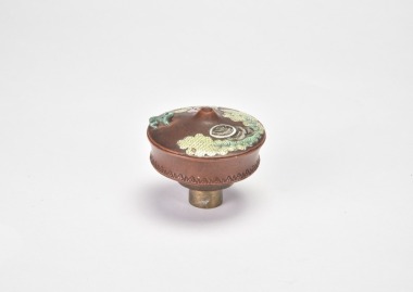 A Yixing Zisha Enameled &lsquo;Pine
