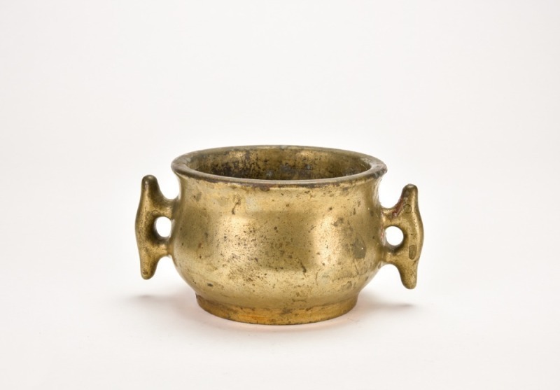 A Bronze Two-Handled Censer with Apocryphal Xuande Mark