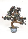 A Pair of Gemstone Peach Trees in Cloisonn&eacute; Planters. Late Qing Dynasty&ndash;Republic Period - 5