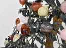 A Pair of Gemstone Peach Trees in Cloisonn&eacute; Planters. Late Qing Dynasty&ndash;Republic Period - 9