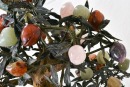 A Pair of Gemstone Peach Trees in Cloisonn&eacute; Planters. Late Qing Dynasty&ndash;Republic Period - 12