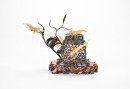 A Mid-20th Century Carved Translucent Material Shrimp - 5
