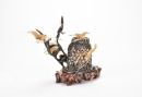 A Mid-20th Century Carved Translucent Material Shrimp - 6