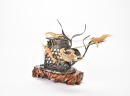A Mid-20th Century Carved Translucent Material Shrimp - 8