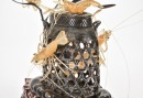 A Mid-20th Century Carved Translucent Material Shrimp - 12