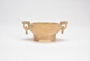 A Carved Agate &lsquo;Lotus&rsquo; Buddhist Offering Bowl and Tripod Stand