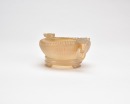 A Carved Agate &lsquo;Lotus&rsquo; Buddhist Offering Bowl and Tripod Stand - 3