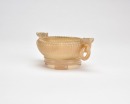 A Carved Agate &lsquo;Lotus&rsquo; Buddhist Offering Bowl and Tripod Stand - 6