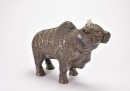 A Silver Alloy and Hardstone-Inlaid Ceremonial Ox Cart Late Qing Dynasty to Republic Period - 7
