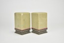 A Pair of Large Qingtian Stone Seals (Box and Stand) - 4