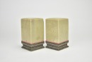 A Pair of Large Qingtian Stone Seals (Box and Stand) - 6