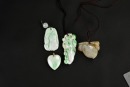 A Group of Four Jadeite Pendants - 2