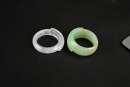 Two Jadeite Saddle Rings - 4