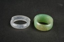Two Jadeite Saddle Rings - 5