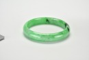 A Green Jadeite Bangle - 4