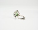 A Jadeite Cabochon and Diamond Ring - 3