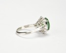 A Jadeite Cabochon and Diamond Ring - 6