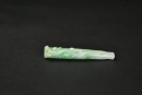 A Jadeite Cigarette Holder Carved with a Chilong - 3