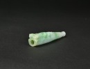 A Jadeite Cigarette Holder Carved with a Chilong - 5