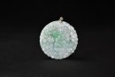 An Icy Jadeite Pendant Carved with Han Zhongli Pendant