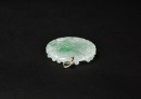 An Icy Jadeite Pendant Carved with Han Zhongli Pendant - 9