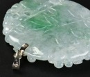 An Icy Jadeite Pendant Carved with Han Zhongli Pendant - 10