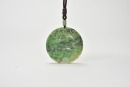 A Jadeite Circular Pendant Carved with Mandarin Ducks - 3