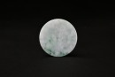 A Jadeite Circular Pendant Carved with a Landscape Scene - 2