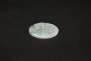 A Jadeite Circular Pendant Carved with a Landscape Scene - 4