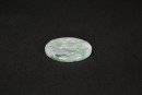 A Jadeite Circular Pendant Carved with a Landscape Scene - 5