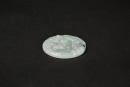 A Jadeite Circular Pendant Carved with a Landscape Scene - 6