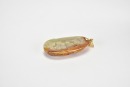 A Carved Jadeite Landscape Pendant with Russet Inclusions - 7