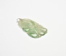 An Icy Jadeite Pendant Carved with Lingzhi and Ruyi Motifs - 3