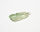 An Icy Jadeite Pendant Carved with Lingzhi and Ruyi Motifs - 5