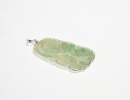 An Icy Jadeite Pendant Carved with Lingzhi and Ruyi Motifs - 10