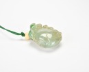 A Carved Jadeite &lsquo;Monkey and Pomegranate&rsquo; Pendant - 3