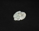 An Icy Jadeite &lsquo;Bat and Longevity&rsquo; Pendant - 5
