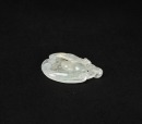 An Icy Jadeite &lsquo;Bat and Longevity&rsquo; Pendant - 6