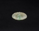 A Carved Icy Jadeite Peacock Pendant - 4
