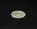 A Carved Icy Jadeite Peacock Pendant - 6